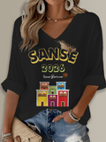 Puerto Rico Printed Long Sleeve Top