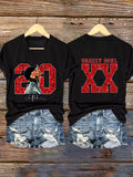 Men's singer casual printed T-shirt