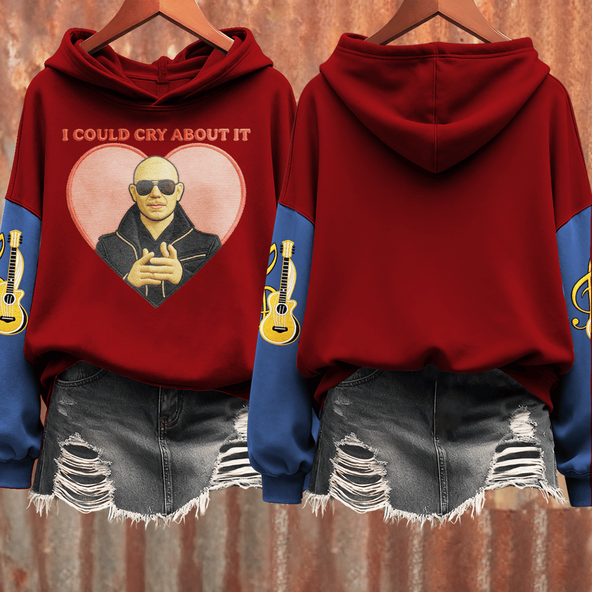 Women's Printed Hooded Sweatshirt