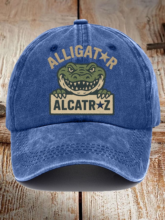 Alligator Alcatraz Funny Florida Everglades Dark Humor  Pride Baseball Cap