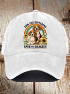 Unisex End The Suffering Save The Beagles Printed Hat
