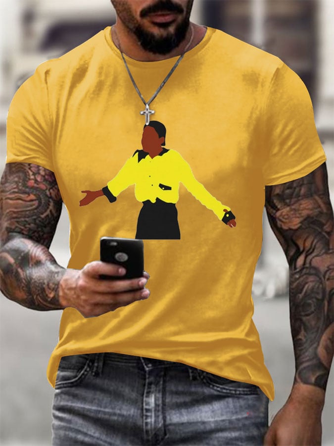 Men's Commemorate Printed Casual T-Shirt