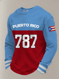 Men's Puerto Rico Baseball Print T-Shirt