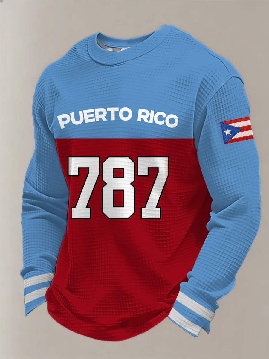 Men's Puerto Rico Baseball Print T-Shirt