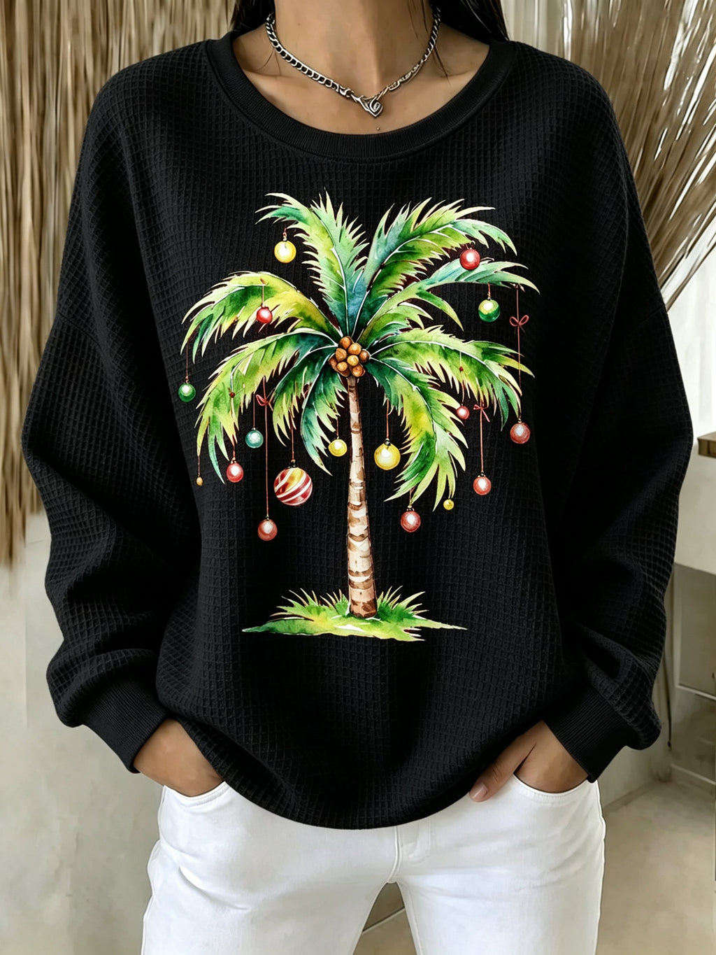 🔥🔥2nd 50% Off 🔥🔥Women's Christmas Print Sweatshirt