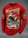 Men's Christmas Printed Casual T-shirt