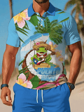 Men's Puerto Rico Print Polo Shirt