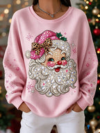 Women's Santa Claus Christmas Print Casual Sweatshirt