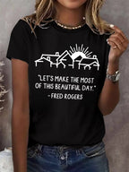 Retro Let's Make The Most Of This Beautiful Day Print T-Shirt