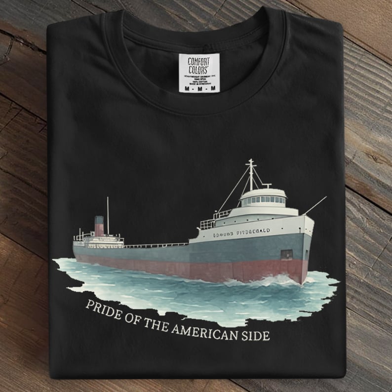 Pride Of The American Side Edmund Fitzgerald Art Print Casual T-Shirt