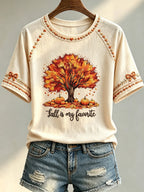 Women's Autumn Printed Casual Top