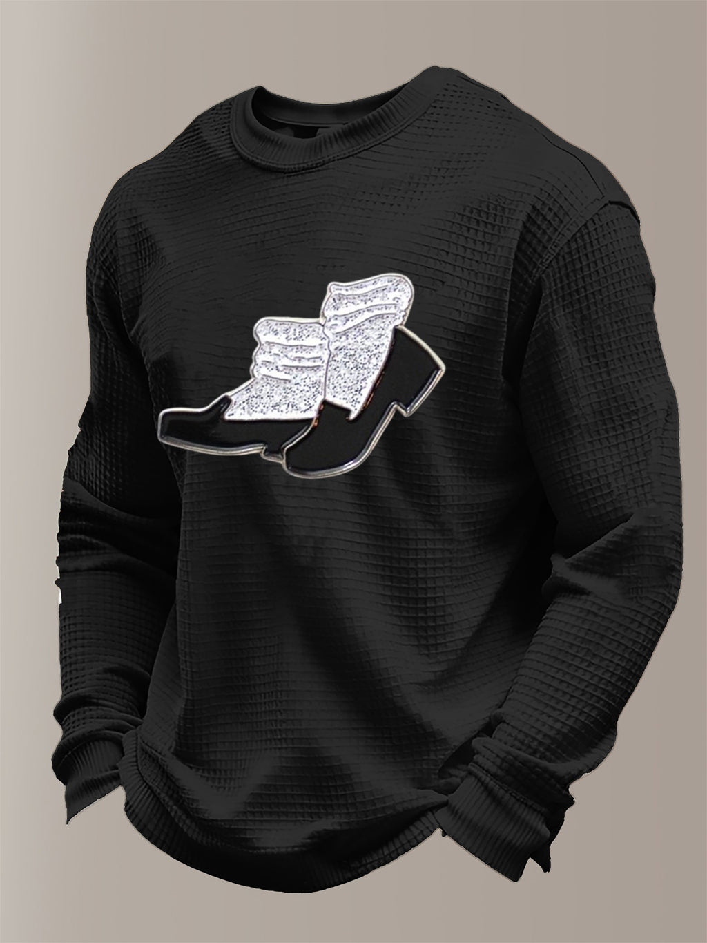 Men's Pop Music Legend  Print Crew Neck Top