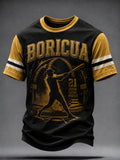 Men's Boricua 21 Print Casual T-shirt