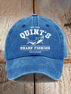 Retro Amity Island 1975 Print Baseball Cap
