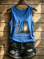 Women's Never Forget September 11 Print Vest