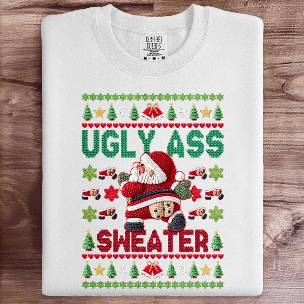 Funny Santas Christmas Art Print Sweatshirt