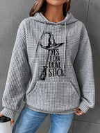 Women's Yes I Can Drive A Stick Print Casual Sweatshirt