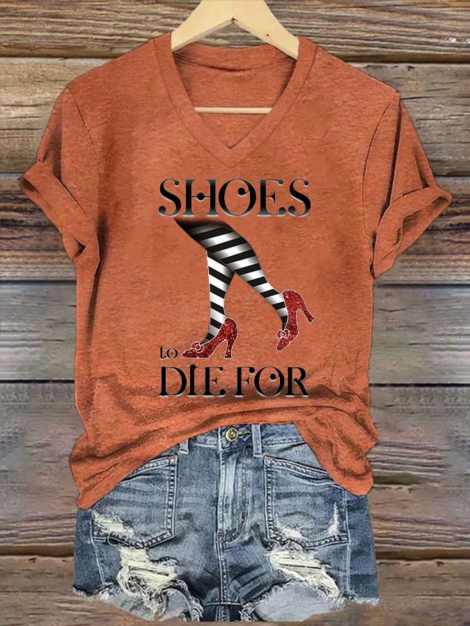 Women's Halloween Printed Casual T-Shirt