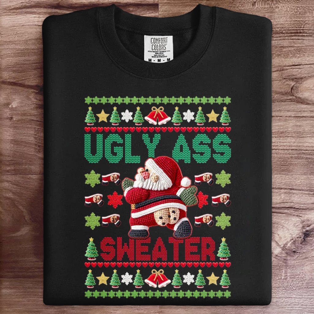 Funny Santas Christmas Art Print Sweatshirt