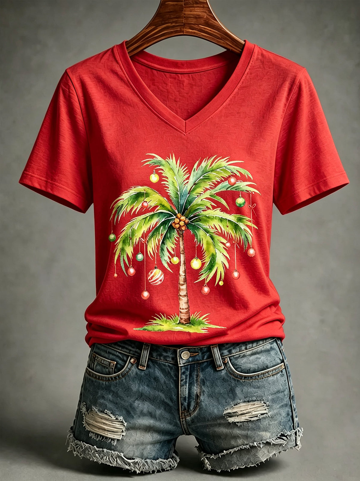 🔥🔥2nd 50% Off 🔥🔥Women's Christmas Print T-Shirt