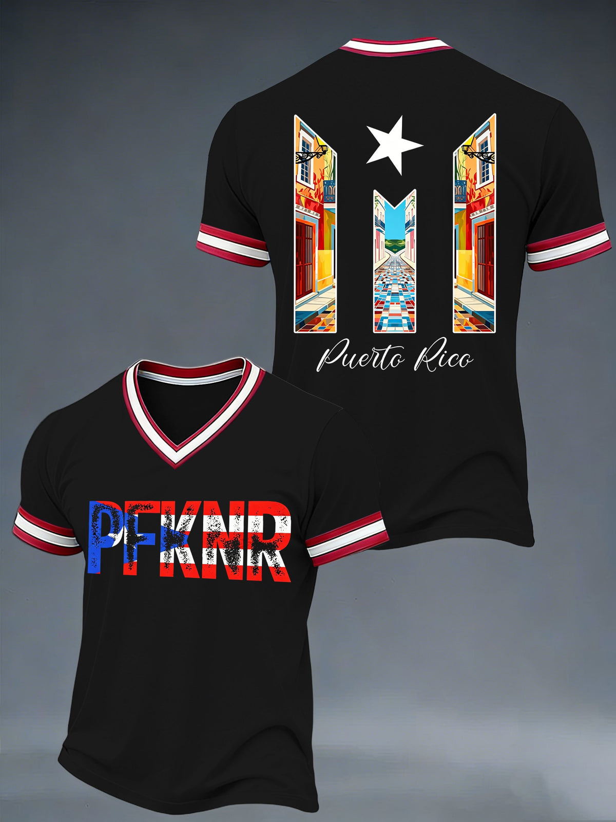 Men's Puerto Rico Pfknr Printed T-shirts