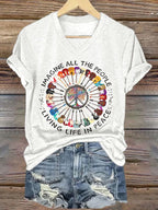 Women's The Band Imagine Printed Casual T-Shirt
