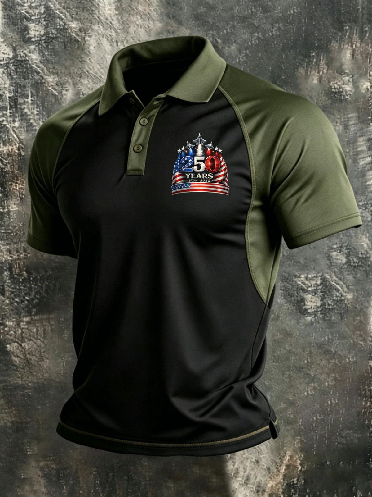Men's American 250th Anniversary Print Polo Shirt
