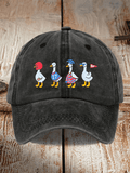 Football-patterned baseball cap