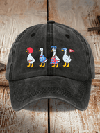 Football-patterned baseball cap