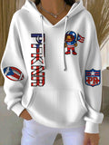 Women's Puerto Rico Singer Benito Bowl Print Casual Hoodies