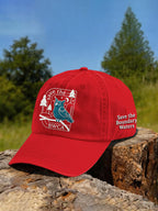Retro Owls And The Wilderness Save The BWCA Save The Boundary Waters Print Baseball Cap