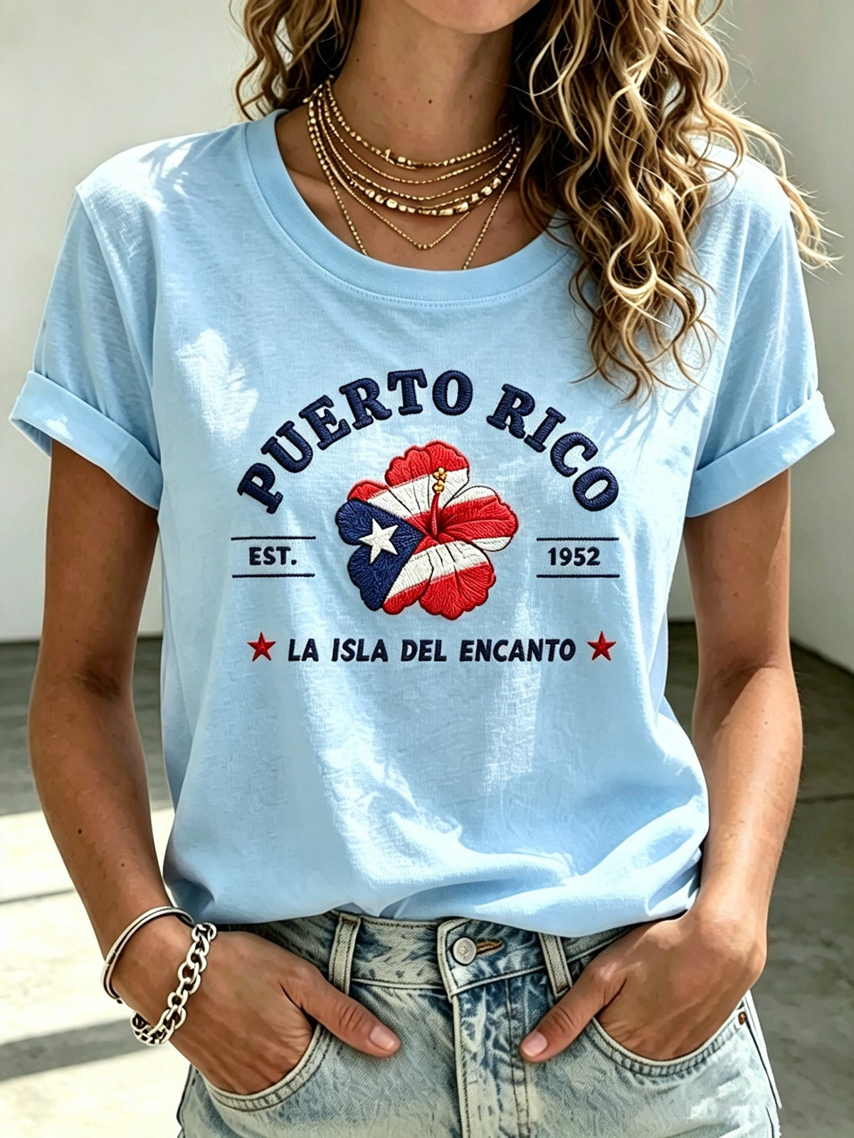 Women's Puerto Rico Print T-shirt