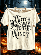 Women's Halloween Witch Print T-Shirt