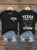 Women's Texas Stronger Than the Storm Print T-shirt