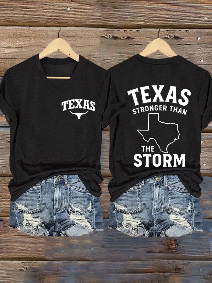 Women's Texas Stronger Than the Storm Print T-shirt