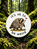 United Jimothy It'S Ok To Be Weird Pin-Back Button