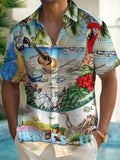 Men's Short Sleeves Print Casual Shirt