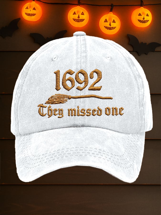 Unisex 1692 They Missed One Print Baseball Cap