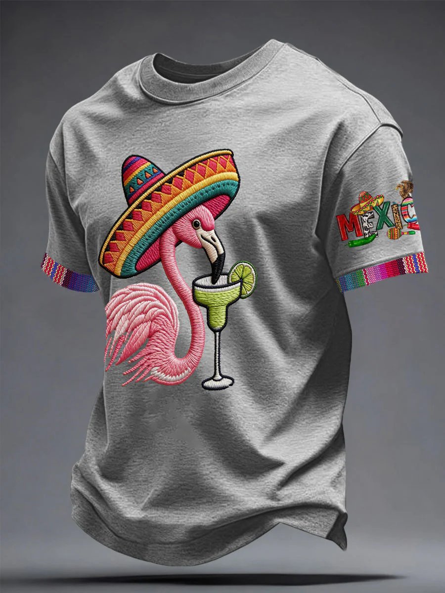 Men's Mexican Art Cinco de Mayo Printed Casual T-shirt