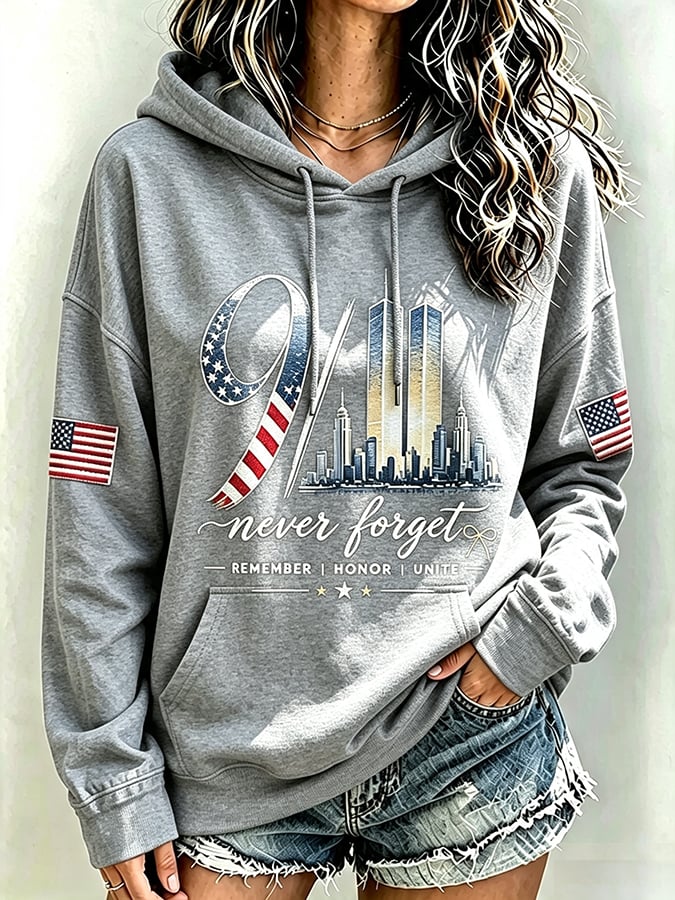 Women's Never Forget September 11 Print Top