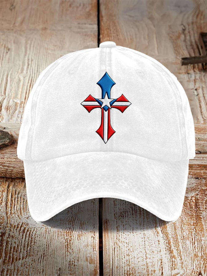 Unisex Texas Flag Cross Baseball Cap