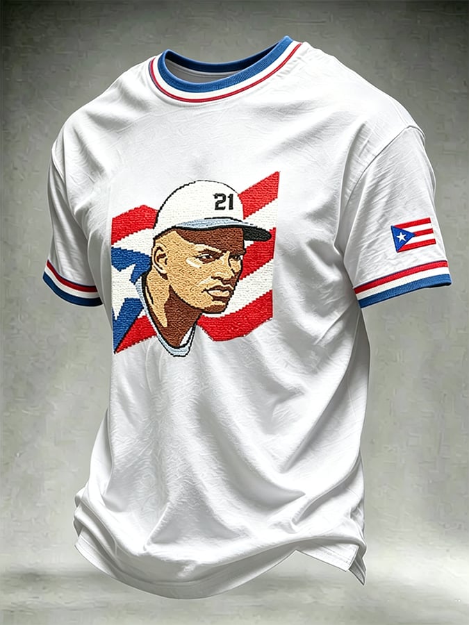 Men's Roberto Clemente Day Print Short-Sleeve T-Shirt