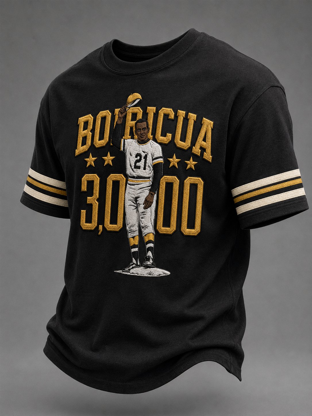 Men's Boricua 21 Print Casual T-shirt
