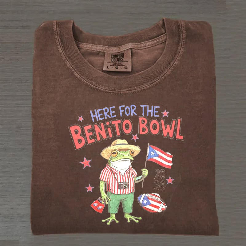 Retro Puerto Rico Singer Benito Bowl Printed T-shirts