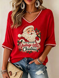 Women's Christmas Print Shirt