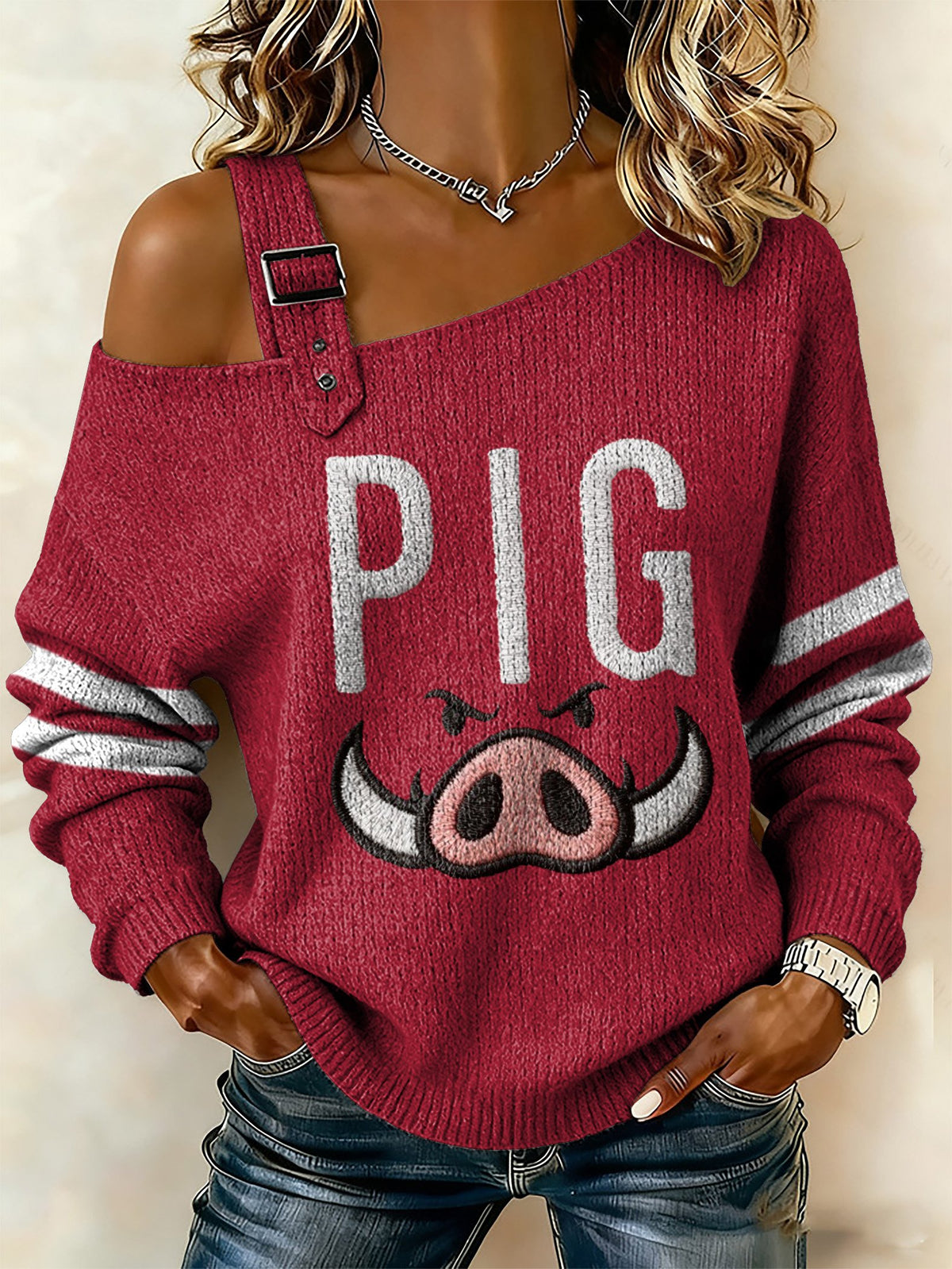 Women's Casual Rugby Print Top