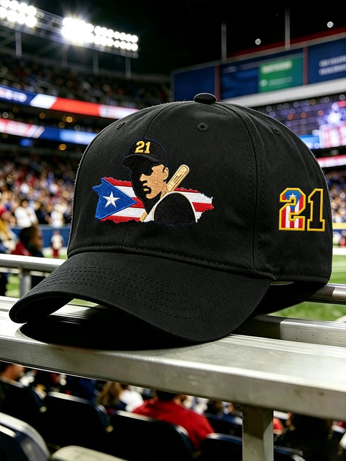 Unisex Puerto Rico Baseball-Print Baseball Cap