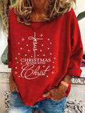 Women'S Christmas Printed Crew Neck Sweatshirt