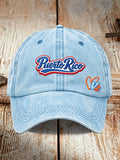 Puerto Rico Vaqueros Basketball Printed Baseball Cap