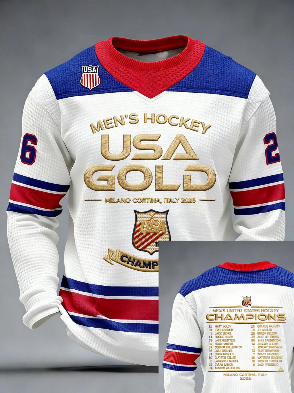 Men's United States Ice Hockey Print T-Shirt